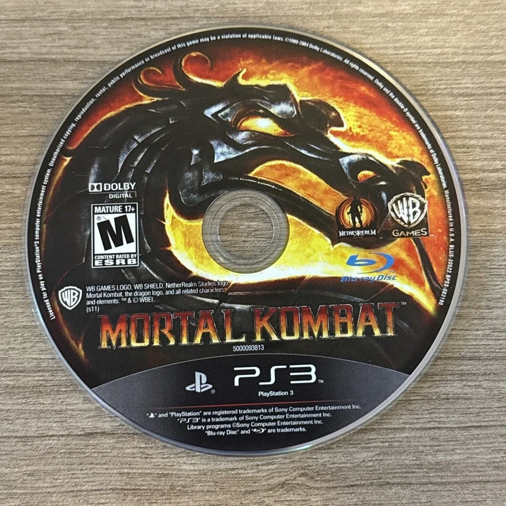 Mortal Kombat (Sony PlayStation 3, 2011) DISC ONLY‎